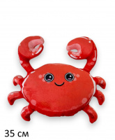 КРАБ АЛЕША МАЛ.35 СМ (ВЕЛЮР, ПЕЧАТЬ) купить оптом и в розницу КРАБ АЛЕША МАЛ.35 СМ (ВЕЛЮР, ПЕЧАТЬ) купить оптом и в розницу на базе игрушек